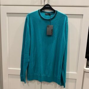G/FORE Blue Crewneck Sweater Knit Casual